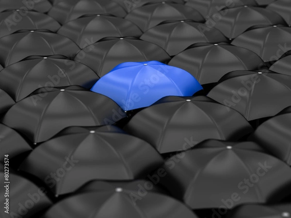 Obraz unique blue umbrella