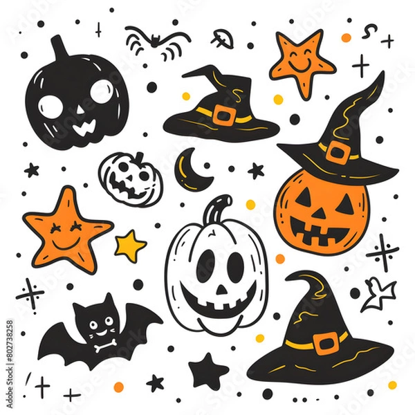 Obraz halloween pattern