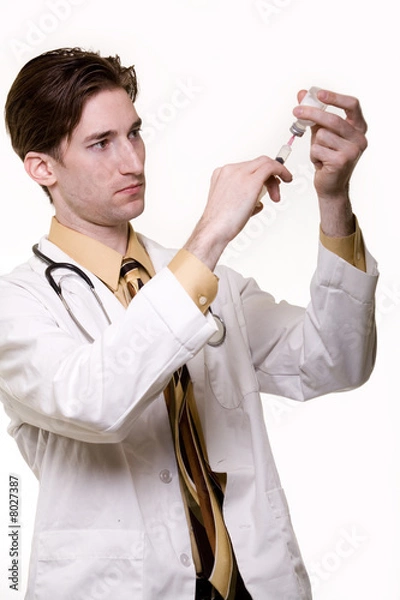 Fototapeta Prepping the injection