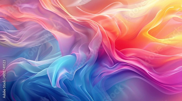 Fototapeta abstract background blue and oragne pink and different colour in one frame 