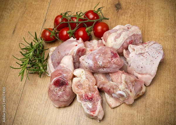 Fototapeta Pedacitos de pollo