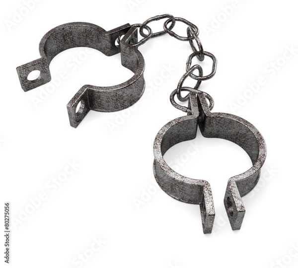 Obraz Old rusty shackles
