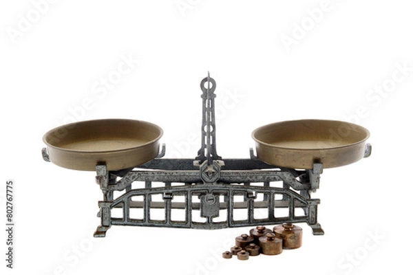 Obraz retro scale isolated, png file