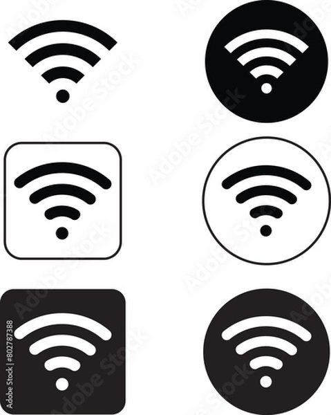 Obraz wifi icon vector 