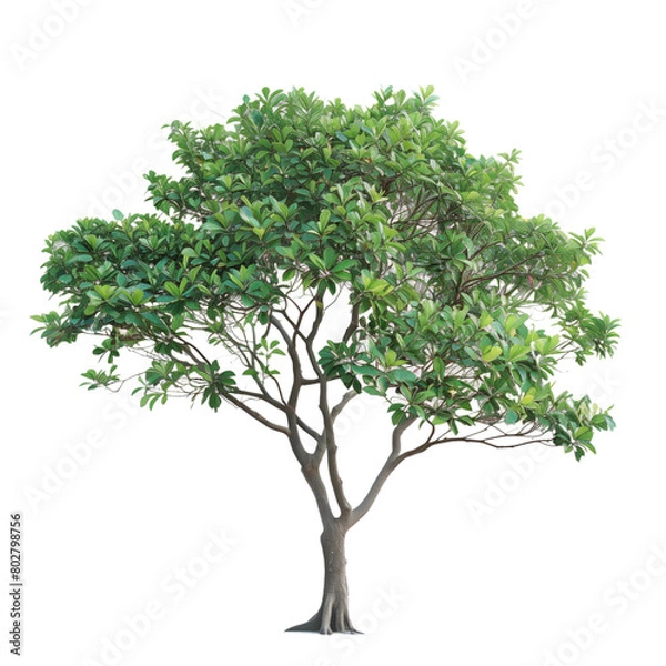 Fototapeta Apocynaceae tree isolated on transparent background