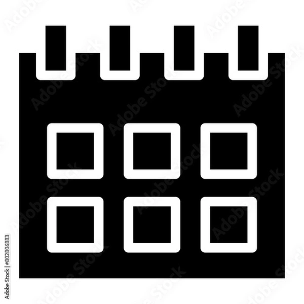Fototapeta Calendar or appointment schedule icon