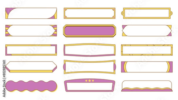 Obraz 名前用テロップベースいろいろ