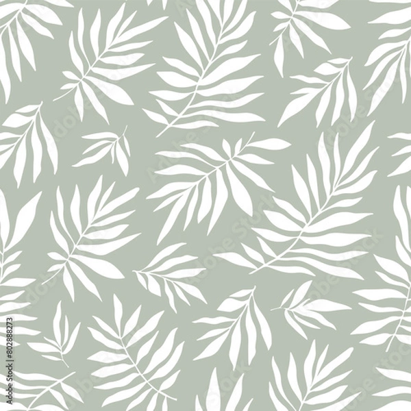 Obraz Seamless pattern with hand drawn branches.