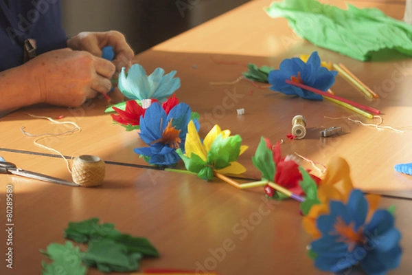 Obraz Travail du papier crépon