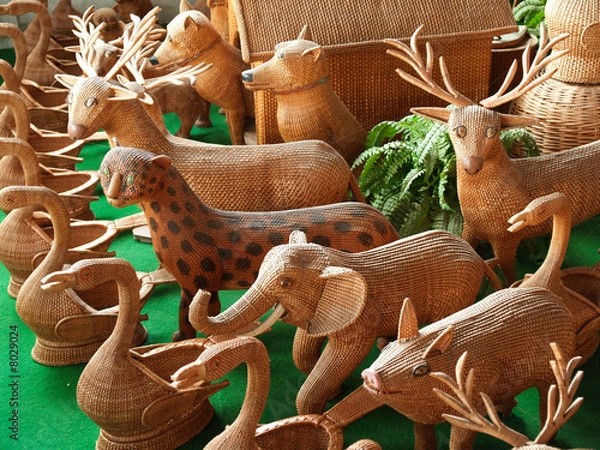 Obraz Korbwaren auf Madeira