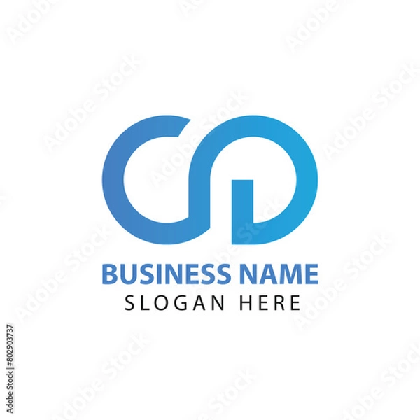 Obraz CD letter logo design