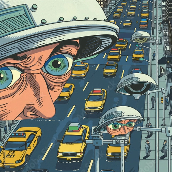 Fototapeta Mass surveillance