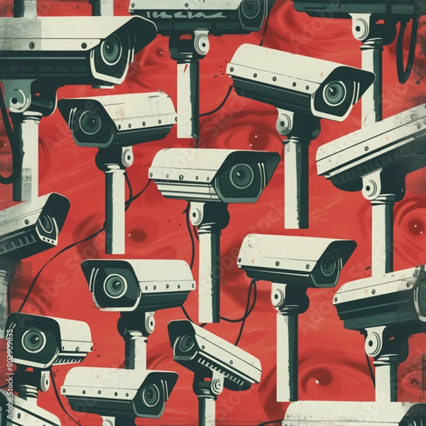 Fototapeta Mass surveillance