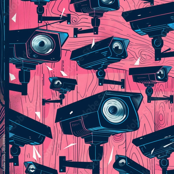 Fototapeta Mass surveillance