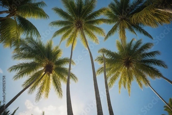 Fototapeta coconut trees
