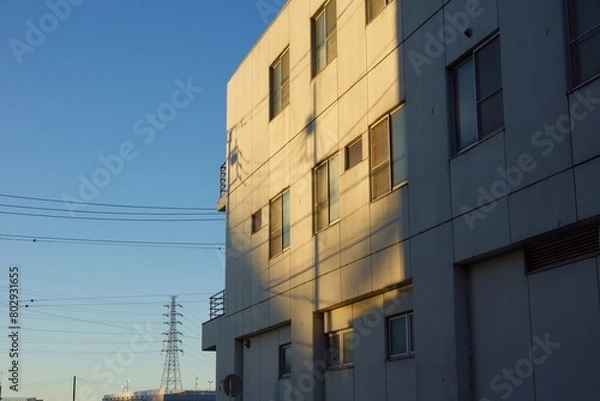 Obraz 神奈川県鎌倉市岩瀬の夕景