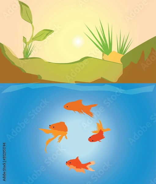 Obraz River fish.eps