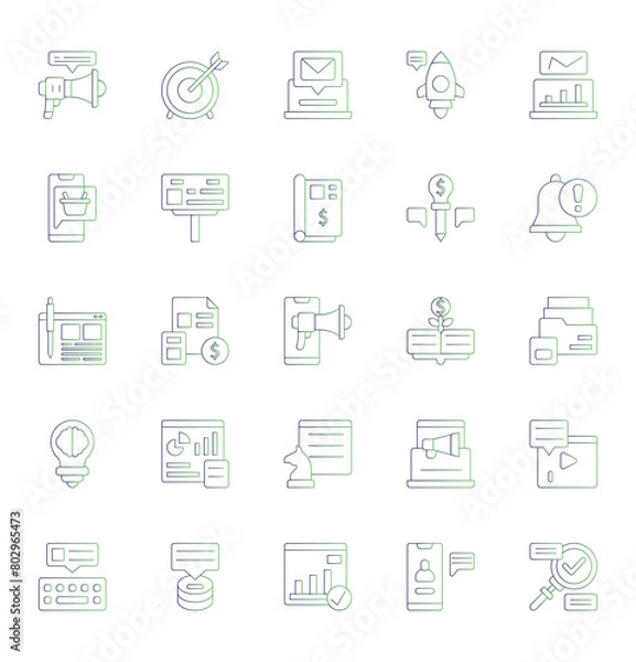 Obraz Business Icons