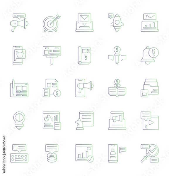 Fototapeta Business Icons