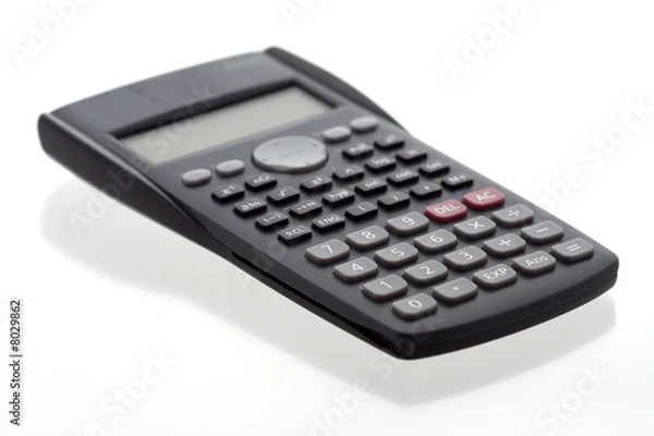 Fototapeta Calculator isolated on white