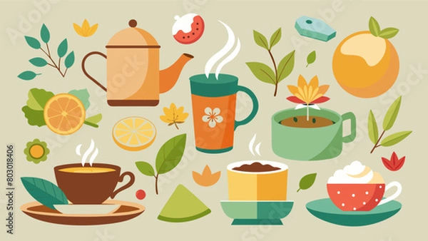 Fototapeta From bold and robust daily teas to delicate and floral blends the tea tasting ritual offers a diverse range of flavors each one more tantalizing than.