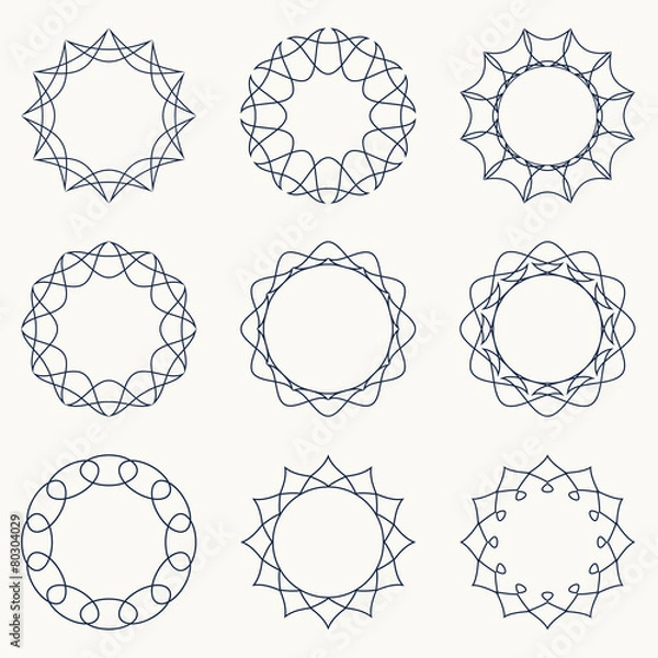 Fototapeta Geometric ornaments.