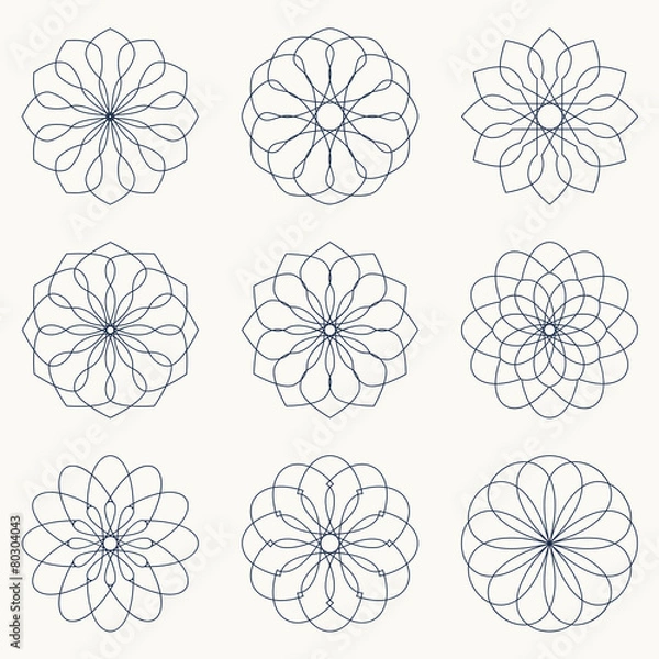 Fototapeta Geometric ornaments.