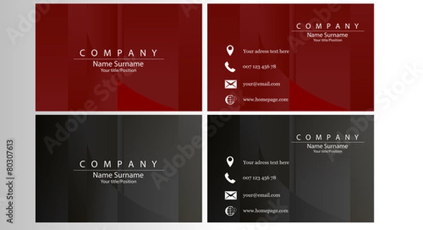 Obraz Visitenkarte Vorlage