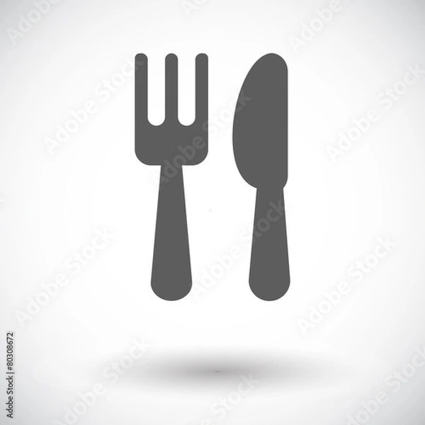 Obraz Cutlery single icon.