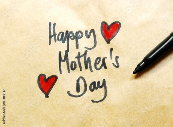 Obraz happy mothers day note