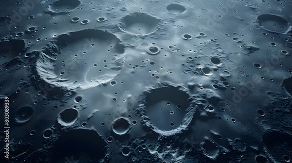 Fototapeta Extremely detailed Extreme closeup, unreal imagination with Moon, boca nature background, top view, in style of nature unreal imagination photography