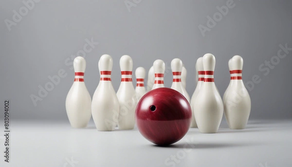 Obraz bowling ball, isolated white background
