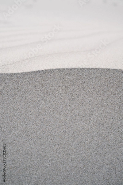 Obraz Sand Dunes Ripple Texture on Beach Closeup