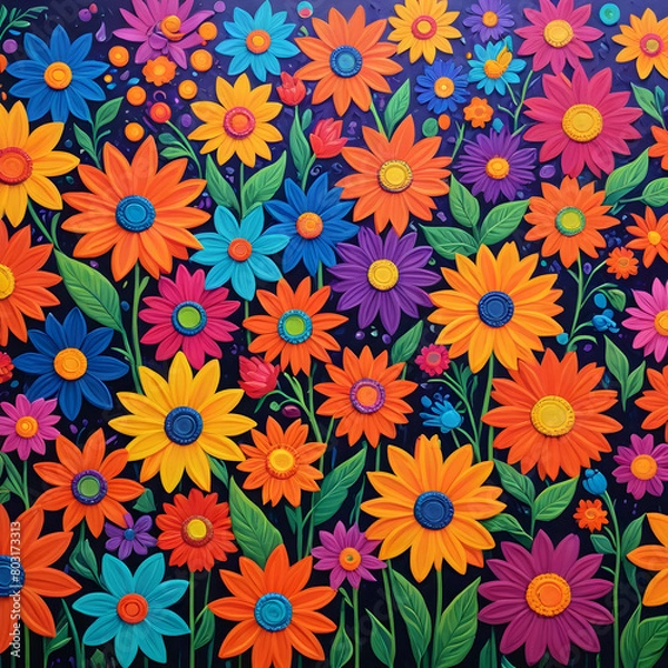Obraz seamless floral background