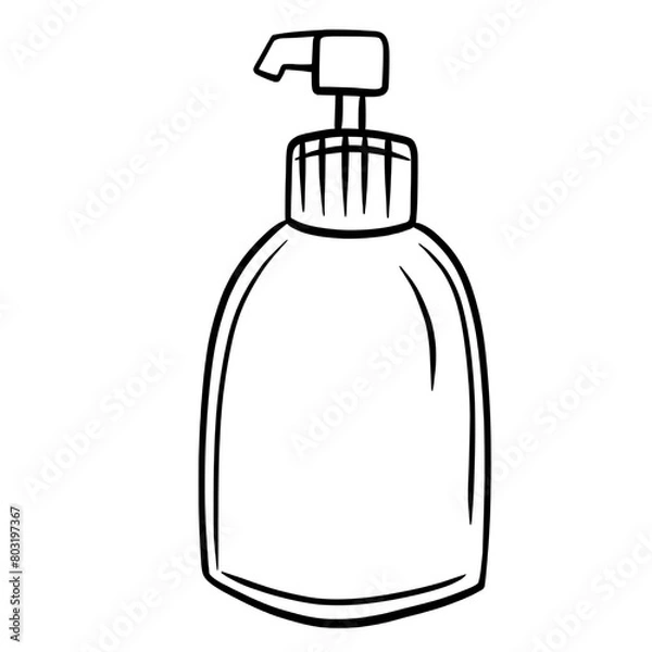 Obraz Liquid soap line art