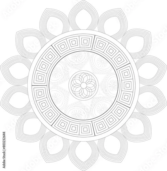 Obraz Vector Mandala Coloring Pages & Books