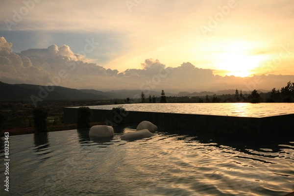 Obraz swimming pool in resort