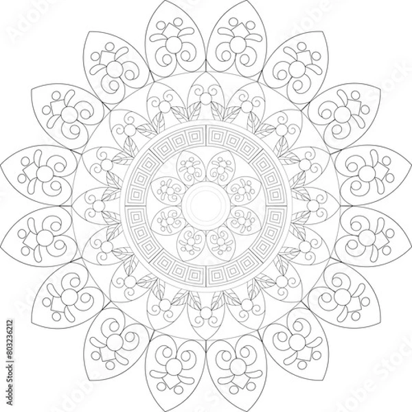 Obraz Vector Mandala Coloring Pages & Books