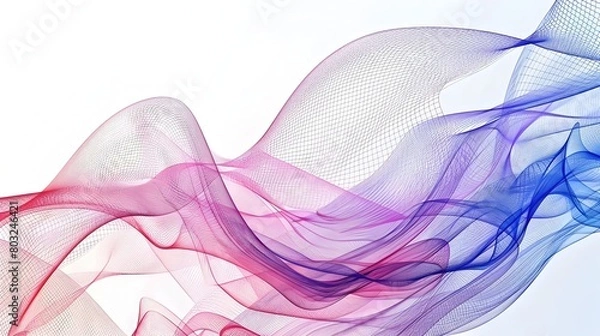 Fototapeta Captivating Futuristic Fluid Wave Abstract Art for Mobile Screens