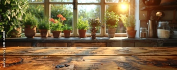 Obraz simple wooden table background