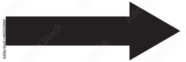 Obraz Black arrow pointing right. Arrow shape icon element