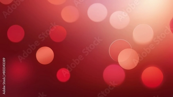 Fototapeta Blurry Bokeh Veiled in Mysterious Red Gradient