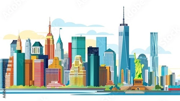 Fototapeta he Pulse of Progress: New York in Motion