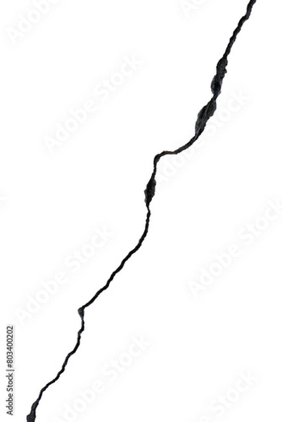 Fototapeta Break in wall, crack