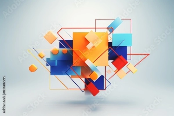 Obraz Nowoczesna grafika geometryczna