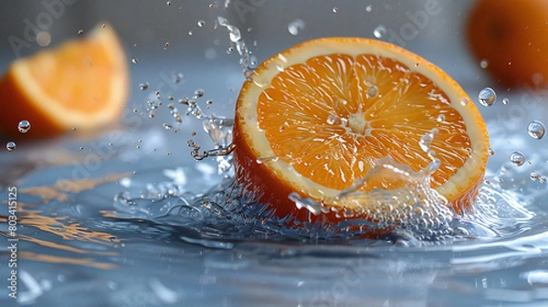 Obraz orange in water splash