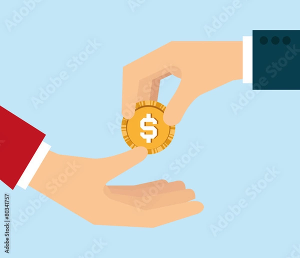 Obraz Money Vector Design Illustration