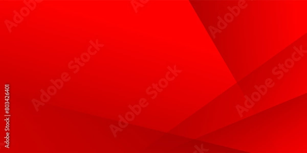 Obraz Red shape overlap abstract background for corporate concept, template, poster, brochure, website, flyer design. Vector illustration
