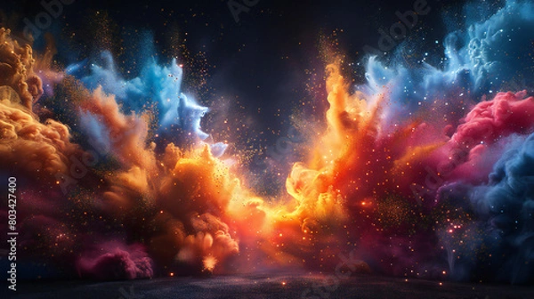 Obraz fire in the night