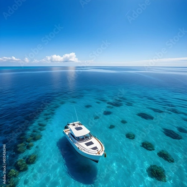 Obraz boat on the sea